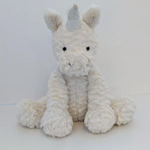Jellycat London Bashful Unicorn Plush White  Stuffed Animal Soft Small 8"